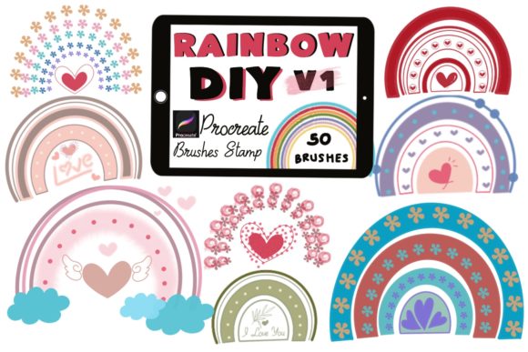 Accelerating Creative Workflows: The Strategic Value of the RAINBOW DIY V1 Procreate Brushes Stamp