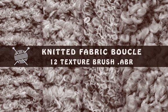 Boucle Fabric Texture Brushes: ABR for Digital Art