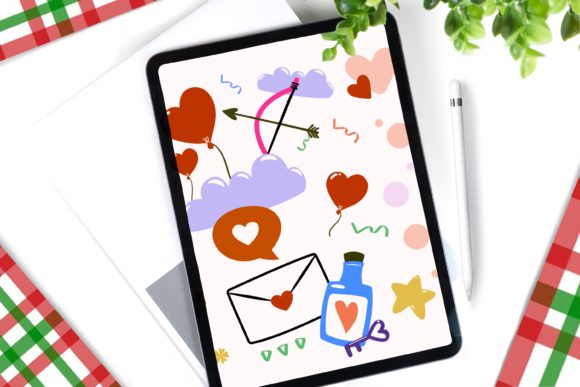 Integrating Heart Cute Stamps Brushes for Procreate into Your Professional Digital Workflow