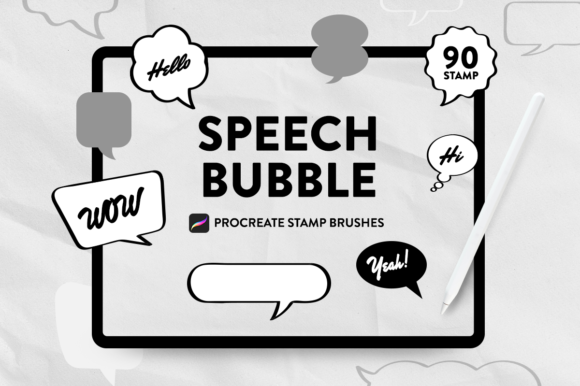 Master Procreate Comics with Speech Bubble Stamp Brushes
