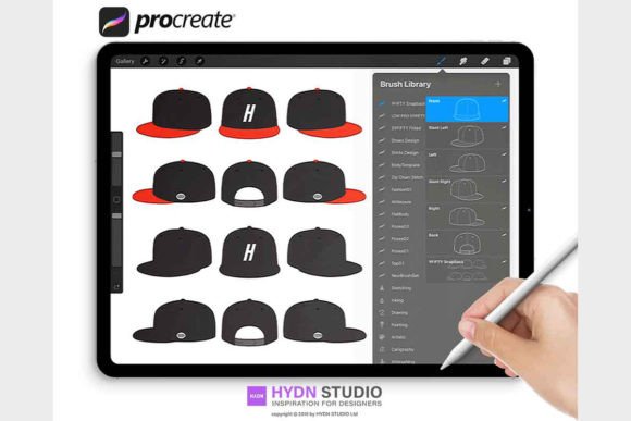 Mastering Headwear Illustration with SNAPBACK Cap Design Stamp Brushes