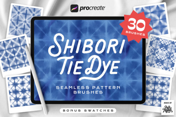 Procreate Shibori TieDye Pattern Brushes Guide