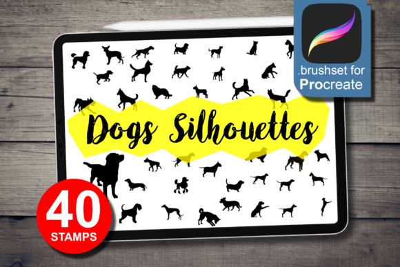 Unleashing Creativity: The Power of 40 Dogs Silhouettes Brushes for Procreate