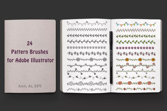 Unlock Creative Potential with Versatile Floral Pattern Brushes for Adobe Illustrator